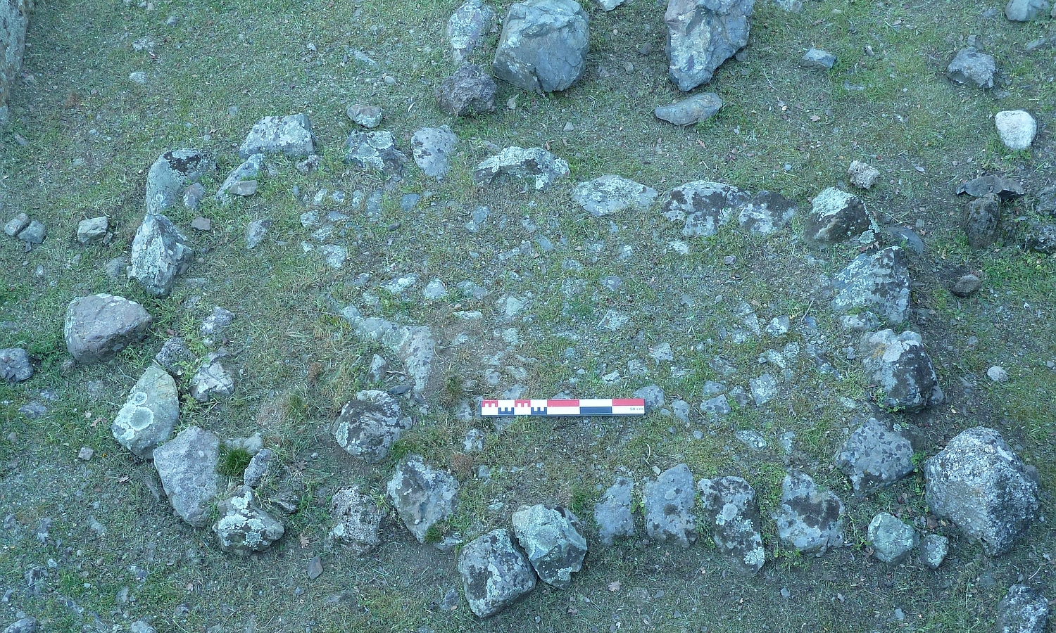 The Nike Monument. Parts of the foundation of the prow